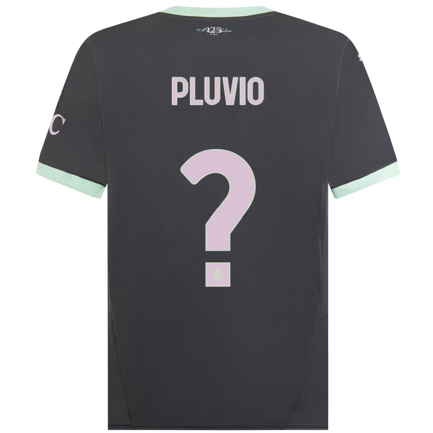 Herren Fußball Nicholas Pluvio #0 Grau Ausweichtrikot Trikot 2024/25 T-Shirt Luxemburg