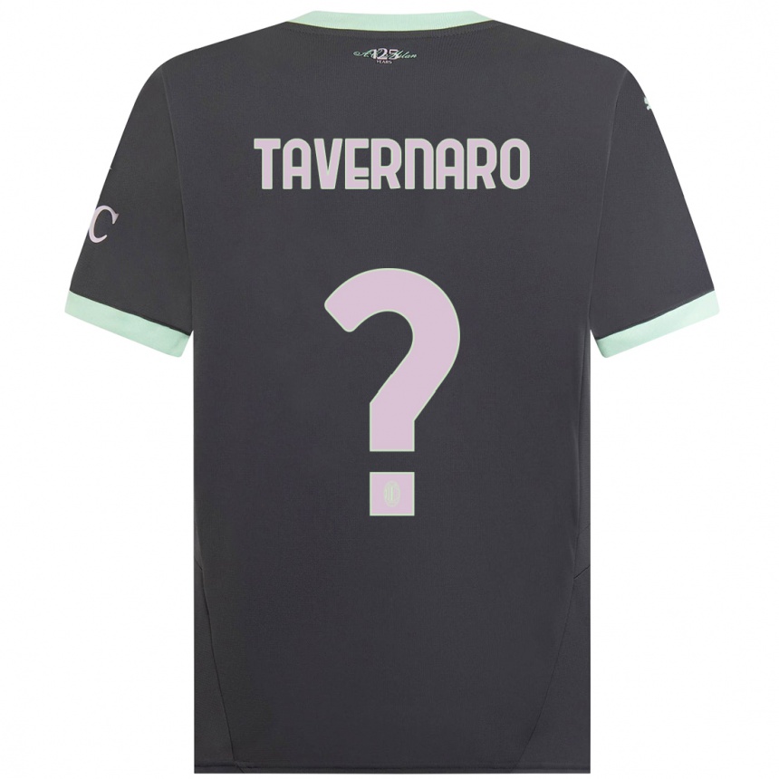 Herren Fußball Federico Tavernaro #0 Grau Ausweichtrikot Trikot 2024/25 T-Shirt Luxemburg