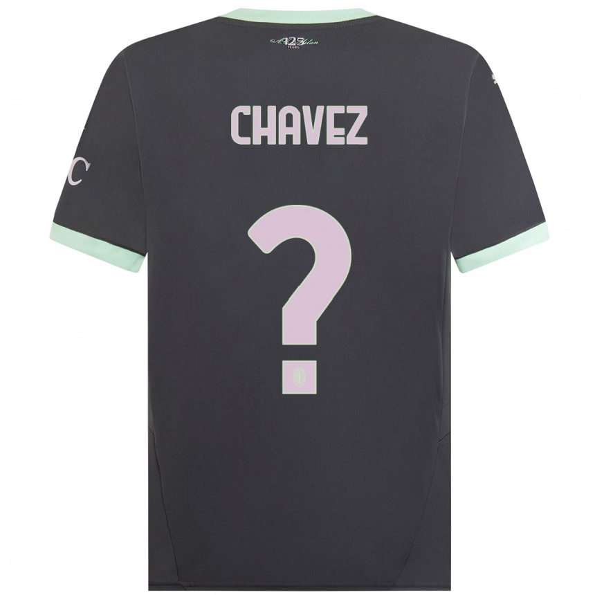 Herren Fußball Maikol Cifuentes Chavez #0 Grau Ausweichtrikot Trikot 2024/25 T-Shirt Luxemburg