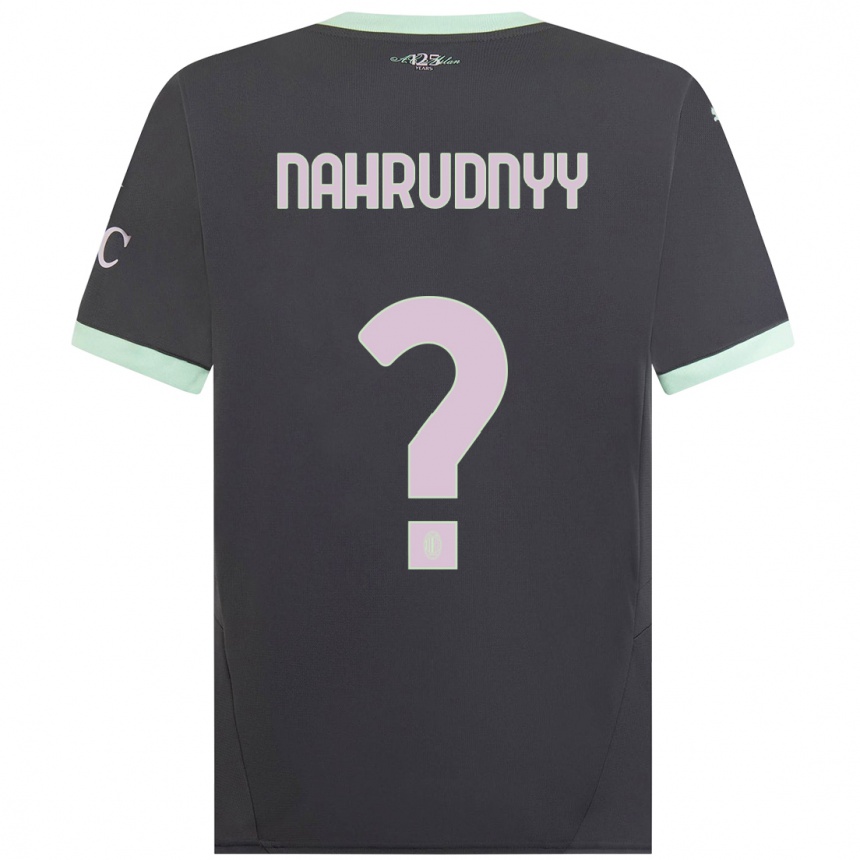 Herren Fußball Vladislav Nahrudnyy #0 Grau Ausweichtrikot Trikot 2024/25 T-Shirt Luxemburg