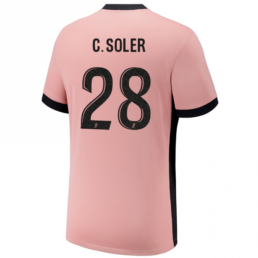 Herren Fußball Carlos Soler #28 Rostros Ausweichtrikot Trikot 2024/25 T-Shirt Luxemburg