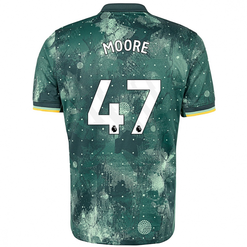 Damen Fußball Mikey Moore #47 Mintgrün Ausweichtrikot Trikot 2024/25 T-Shirt Luxemburg