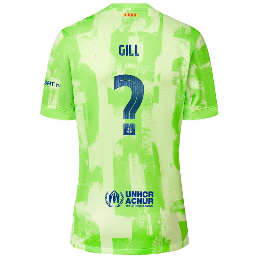 Damen Fußball Adrian Gill #0 Limettengrün Ausweichtrikot Trikot 2024/25 T-Shirt Luxemburg