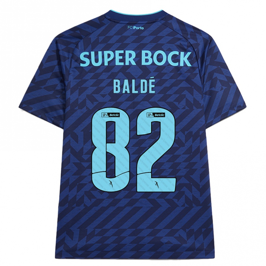 Damen Fußball Alfa Baldé #82 Marineblau Ausweichtrikot Trikot 2024/25 T-Shirt Luxemburg