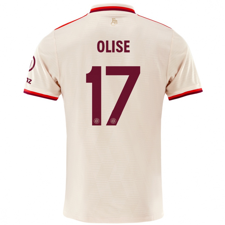 Damen Fußball Michael Olise #17 Leinen Ausweichtrikot Trikot 2024/25 T-Shirt Luxemburg