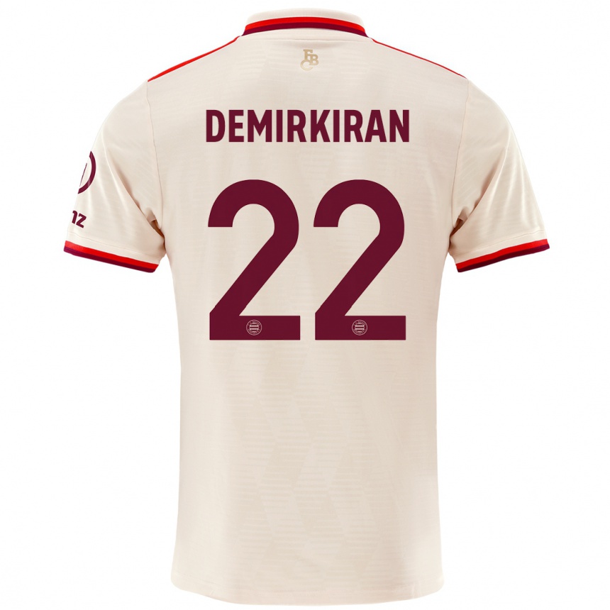 Damen Fußball Ediz Demirkiran #22 Leinen Ausweichtrikot Trikot 2024/25 T-Shirt Luxemburg