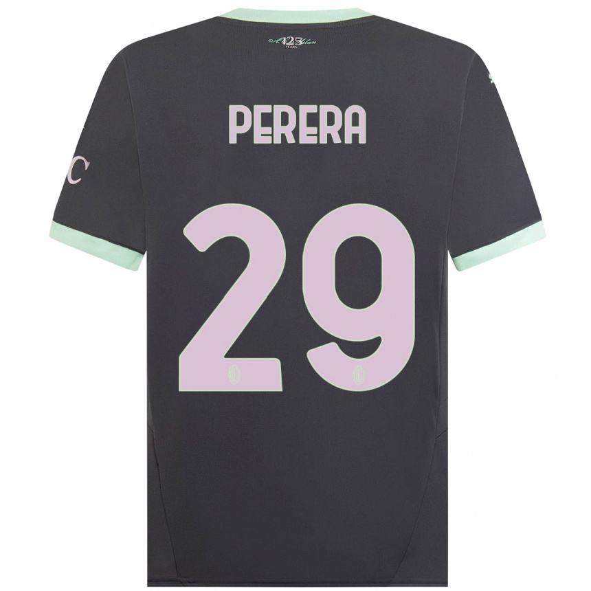 Damen Fußball Nirash Perera #29 Grau Ausweichtrikot Trikot 2024/25 T-Shirt Luxemburg