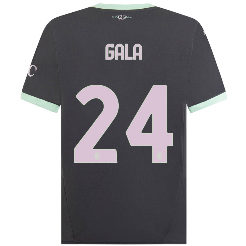 Damen Fußball Antonio Gala #24 Grau Ausweichtrikot Trikot 2024/25 T-Shirt Luxemburg