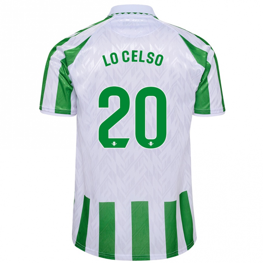 Kinder Fußball Giovani Lo Celso #20 Weiß Blau Heimtrikot Trikot 2024/25 T-Shirt Luxemburg