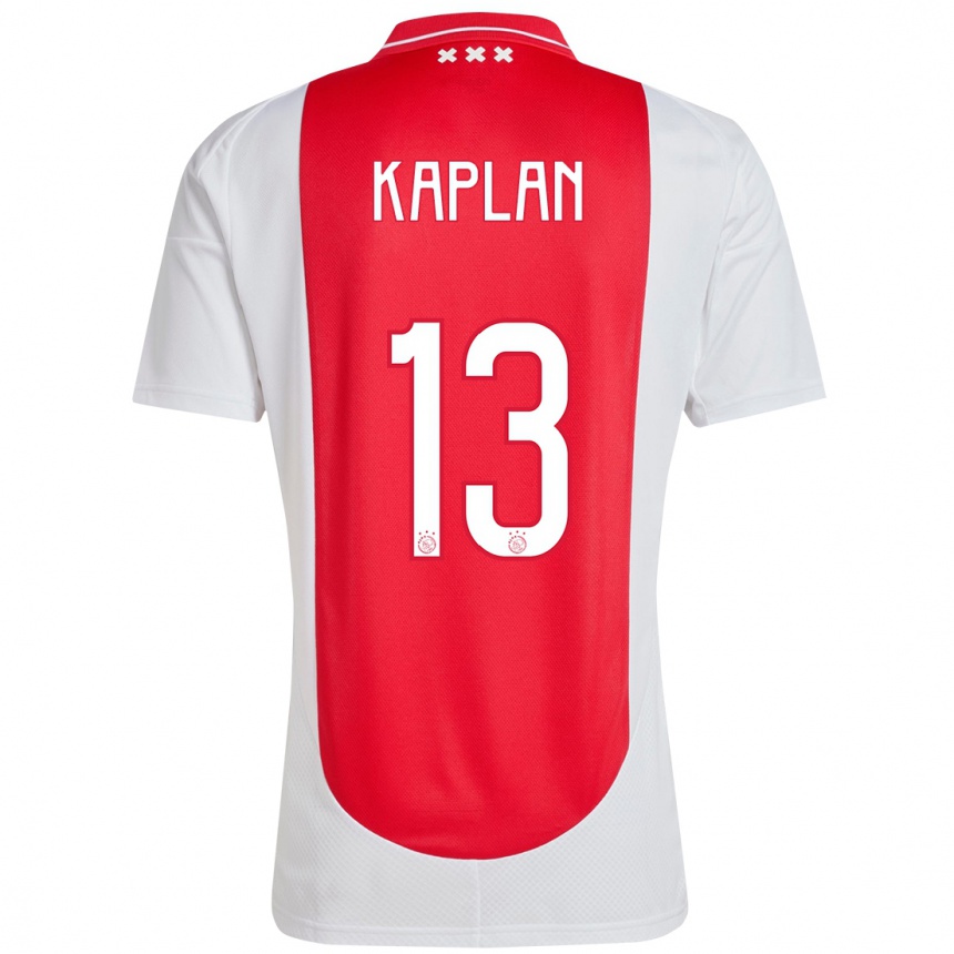 Kinder Fußball Ahmetcan Kaplan #13 Rot Weiß Heimtrikot Trikot 2024/25 T-Shirt Luxemburg