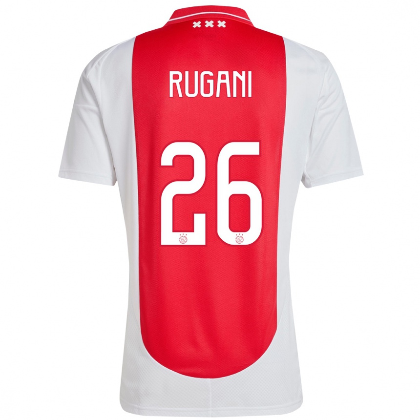 Kinder Fußball Daniele Rugani #26 Rot Weiß Heimtrikot Trikot 2024/25 T-Shirt Luxemburg