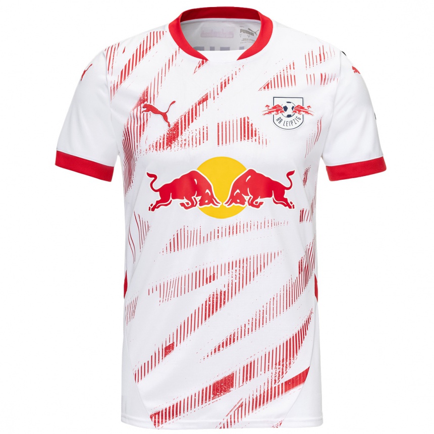 Kinder Fußball Lukas Klostermann #16 Weiß Rot Heimtrikot Trikot 2024/25 T-Shirt Luxemburg