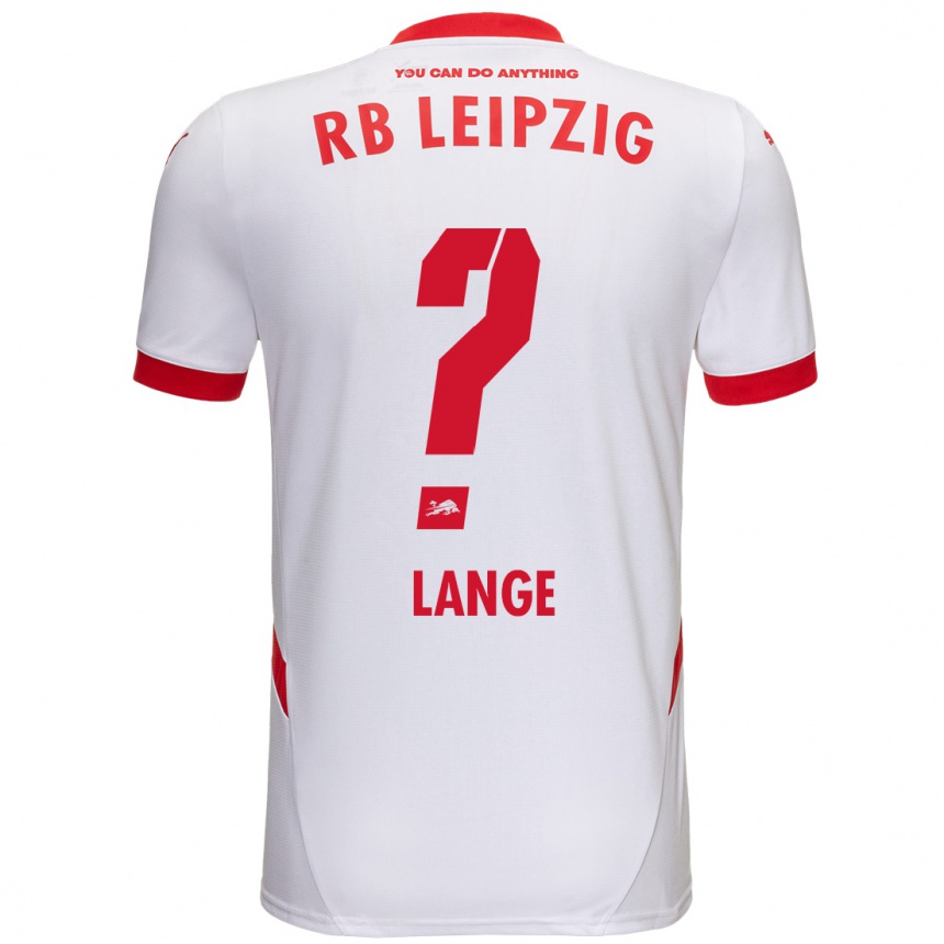 Kinder Fußball Oskar Lange #0 Weiß Rot Heimtrikot Trikot 2024/25 T-Shirt Luxemburg