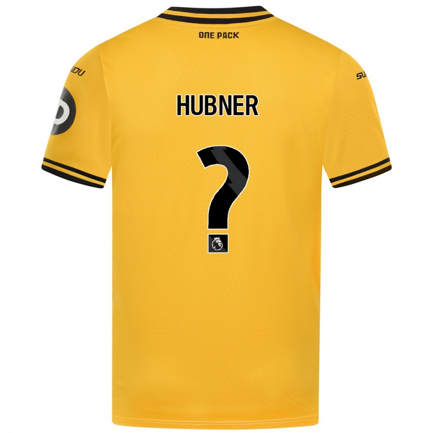 Kinder Fußball Justin Hubner #0 Gelb Heimtrikot Trikot 2024/25 T-Shirt Luxemburg