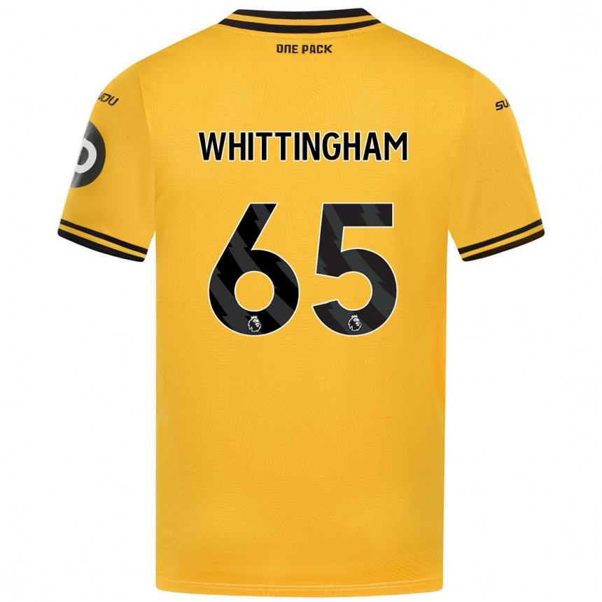 Kinder Fußball Matthew Whittingham #65 Gelb Heimtrikot Trikot 2024/25 T-Shirt Luxemburg