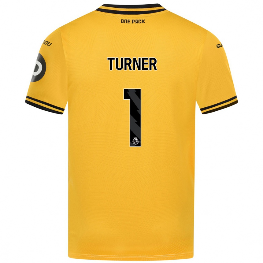 Kinder Fußball Shannon Turner #1 Gelb Heimtrikot Trikot 2024/25 T-Shirt Luxemburg