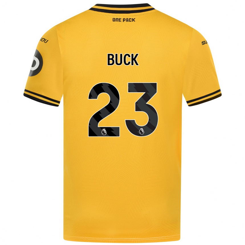 Kinder Fußball Alex Buck #23 Gelb Heimtrikot Trikot 2024/25 T-Shirt Luxemburg