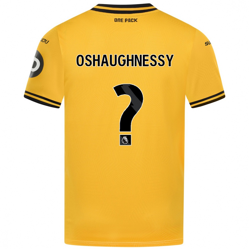 Kinder Fußball Joe Oshaughnessy #0 Gelb Heimtrikot Trikot 2024/25 T-Shirt Luxemburg