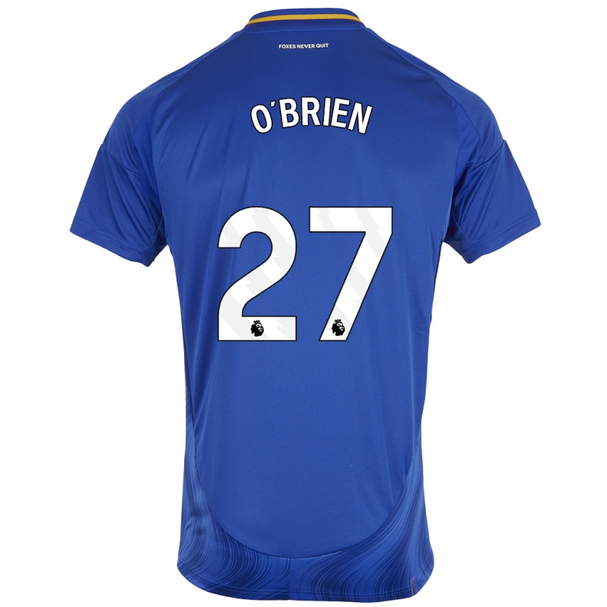 Kinder Fußball Shannon O'brien #27 Blau Weiß Heimtrikot Trikot 2024/25 T-Shirt Luxemburg