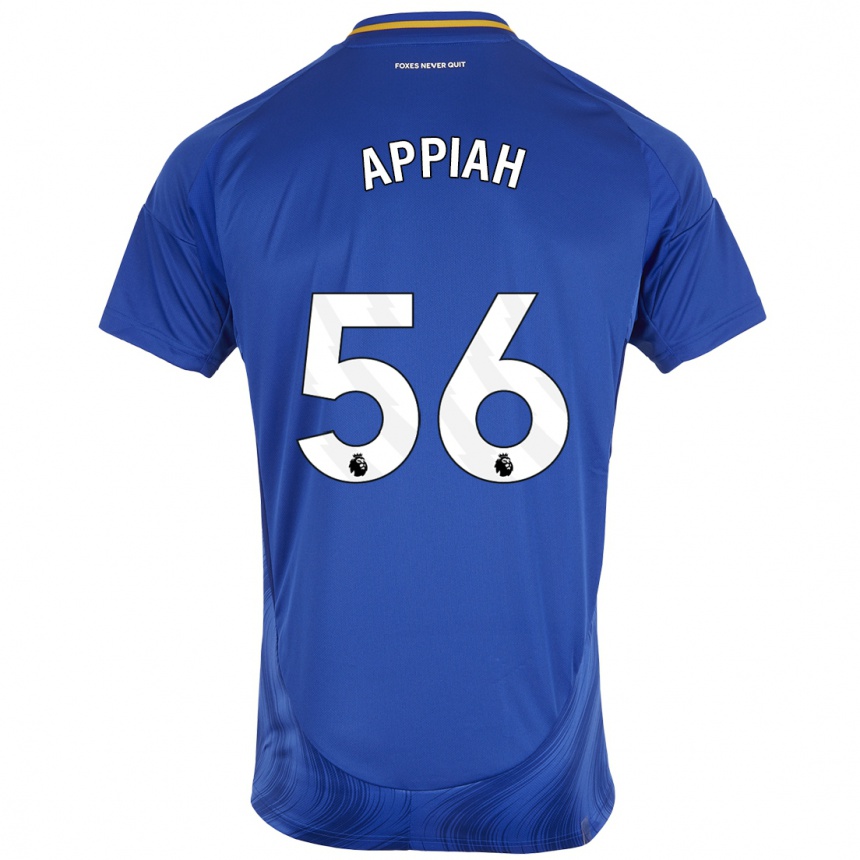 Kinder Fußball Paul Appiah #56 Blau Weiß Heimtrikot Trikot 2024/25 T-Shirt Luxemburg