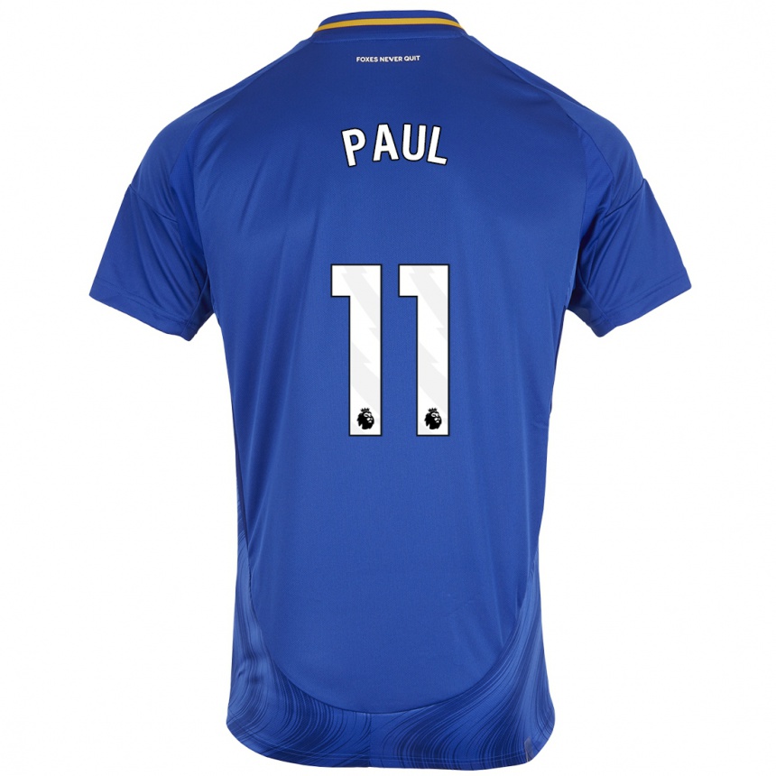 Kinder Fußball Lachante Paul #11 Blau Weiß Heimtrikot Trikot 2024/25 T-Shirt Luxemburg