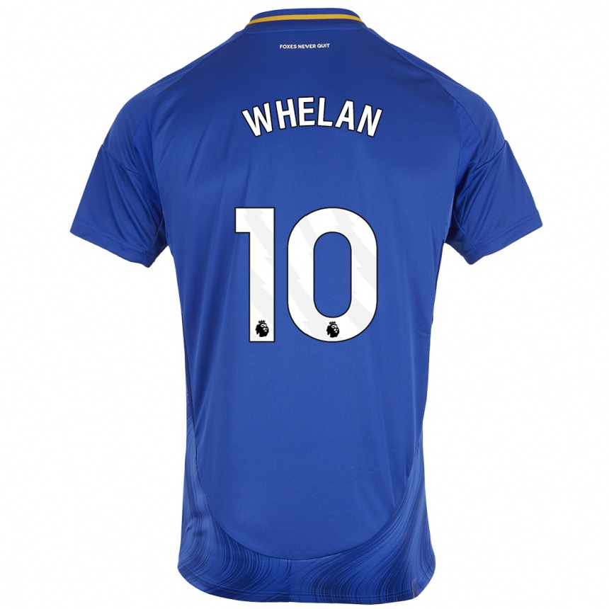 Kinder Fußball Aileen Whelan #10 Blau Weiß Heimtrikot Trikot 2024/25 T-Shirt Luxemburg