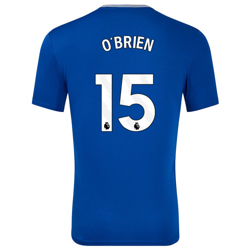 Kinder Fußball Jake O'brien #15 Blau Mit Heimtrikot Trikot 2024/25 T-Shirt Luxemburg