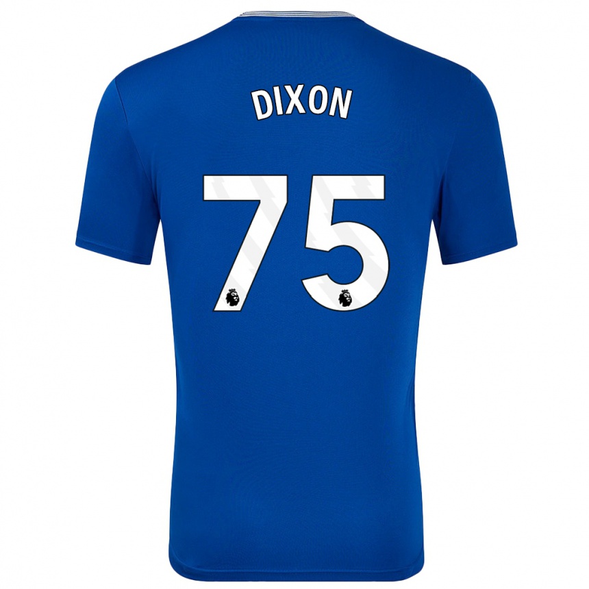 Kinder Fußball Roman Dixon #75 Blau Mit Heimtrikot Trikot 2024/25 T-Shirt Luxemburg