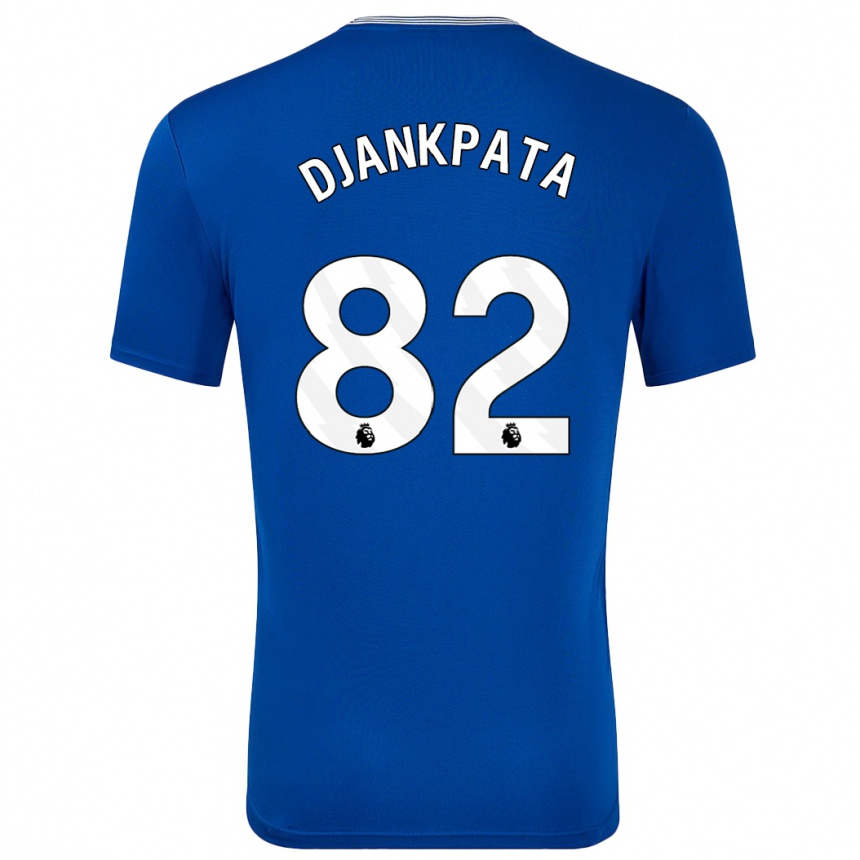 Kinder Fußball Halid Djankpata #82 Blau Mit Heimtrikot Trikot 2024/25 T-Shirt Luxemburg