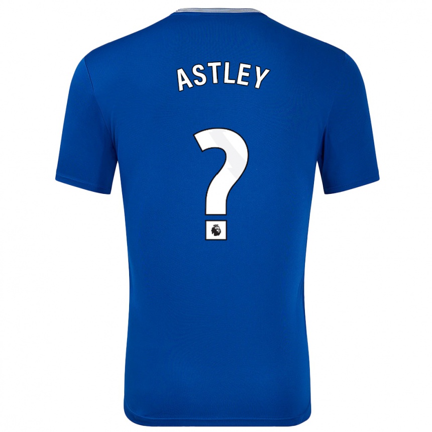 Kinder Fußball Ryan Astley #0 Blau Mit Heimtrikot Trikot 2024/25 T-Shirt Luxemburg