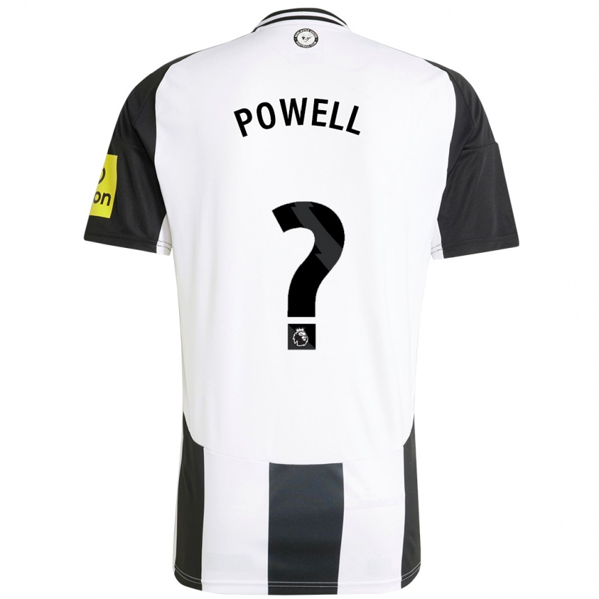 Kinder Fußball Harry Powell #0 Weiß Schwarz Heimtrikot Trikot 2024/25 T-Shirt Luxemburg