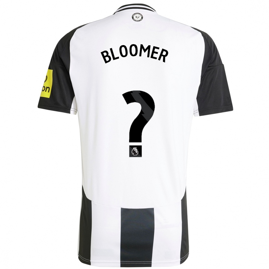 Kinder Fußball Guy Bloomer #0 Weiß Schwarz Heimtrikot Trikot 2024/25 T-Shirt Luxemburg