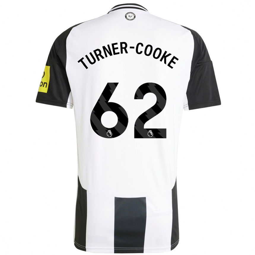 Kinder Fußball Jay Turner-Cooke #62 Weiß Schwarz Heimtrikot Trikot 2024/25 T-Shirt Luxemburg