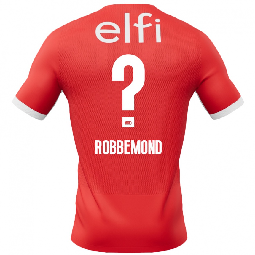 Kinder Fußball Rio Robbemond #0 Rot Weiß Heimtrikot Trikot 2024/25 T-Shirt Luxemburg