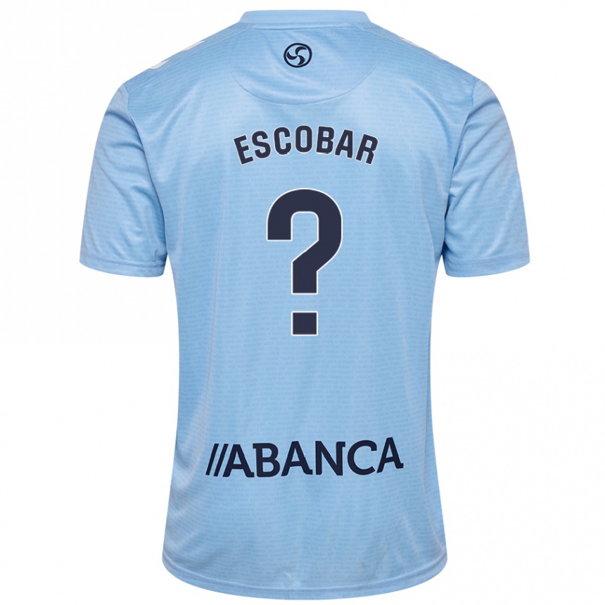 Kinder Fußball Jordi Escobar #0 Himmelblau Heimtrikot Trikot 2024/25 T-Shirt Luxemburg