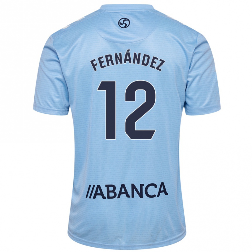 Kinder Fußball Manu Fernández #12 Himmelblau Heimtrikot Trikot 2024/25 T-Shirt Luxemburg