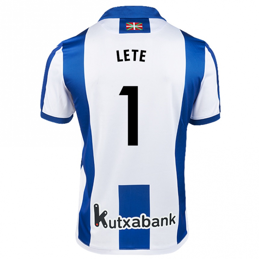 Kinder Fußball Elene Lete Para #1 Weiß Blau Heimtrikot Trikot 2024/25 T-Shirt Luxemburg