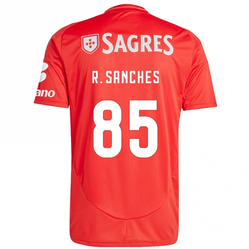 Kinder Fußball Renato Sanches #85 Rot Weiß Heimtrikot Trikot 2024/25 T-Shirt Luxemburg