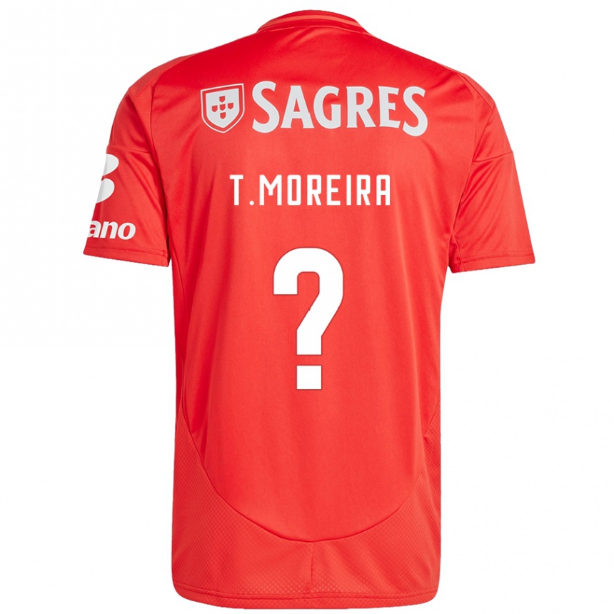 Kinder Fußball Tomás Moreira #0 Rot Weiß Heimtrikot Trikot 2024/25 T-Shirt Luxemburg