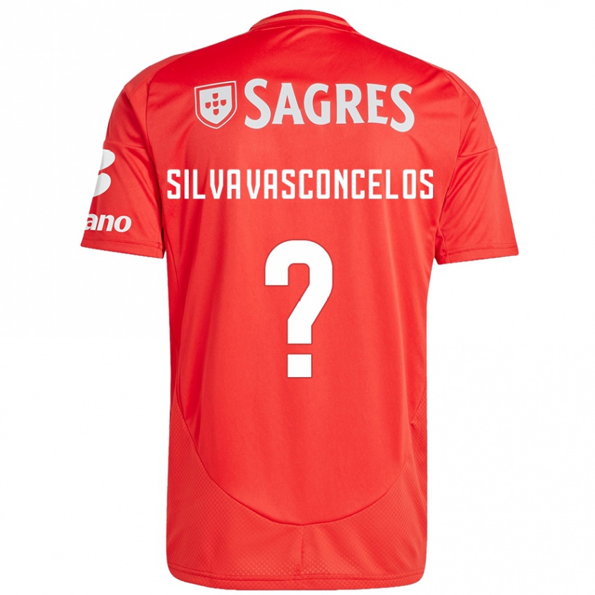 Kinder Fußball Martim Silva Vasconcelos #0 Rot Weiß Heimtrikot Trikot 2024/25 T-Shirt Luxemburg