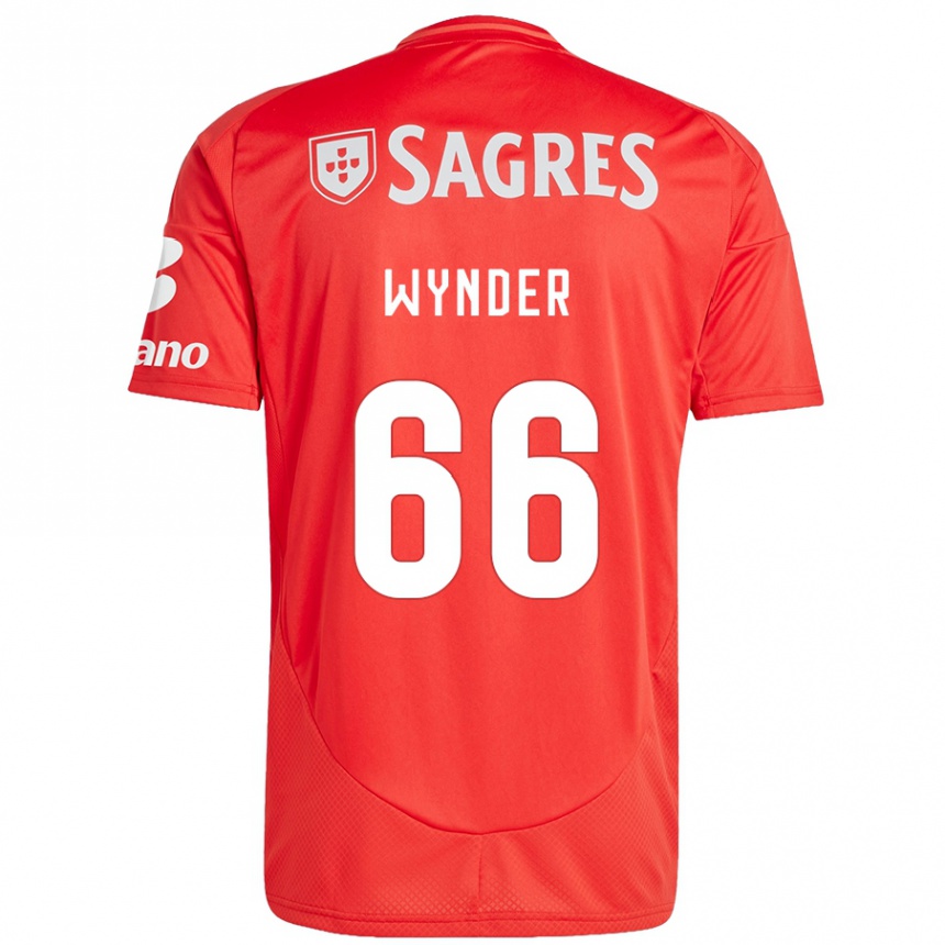 Kinder Fußball Joshua Wynder #66 Rot Weiß Heimtrikot Trikot 2024/25 T-Shirt Luxemburg