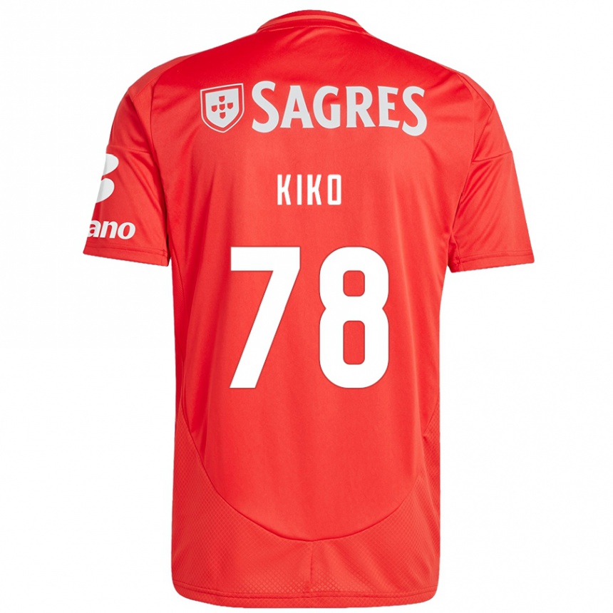 Kinder Fußball Kiko #78 Rot Weiß Heimtrikot Trikot 2024/25 T-Shirt Luxemburg