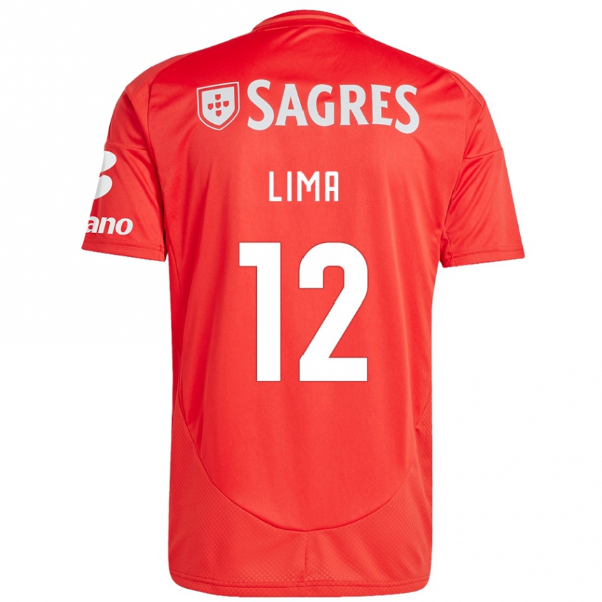 Kinder Fußball Thaís Lima #12 Rot Weiß Heimtrikot Trikot 2024/25 T-Shirt Luxemburg