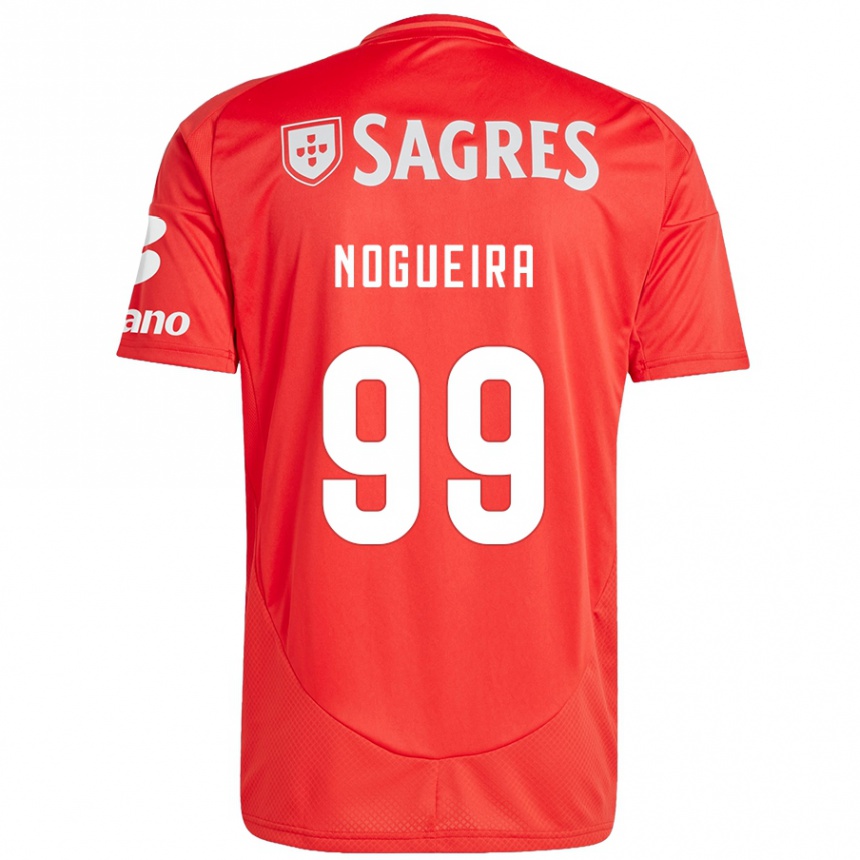 Kinder Fußball Beatriz Nogueira #99 Rot Weiß Heimtrikot Trikot 2024/25 T-Shirt Luxemburg