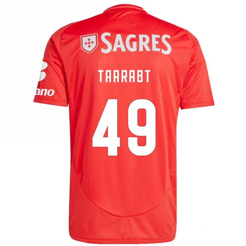 Kinder Fußball Adel Taarabt #49 Rot Weiß Heimtrikot Trikot 2024/25 T-Shirt Luxemburg