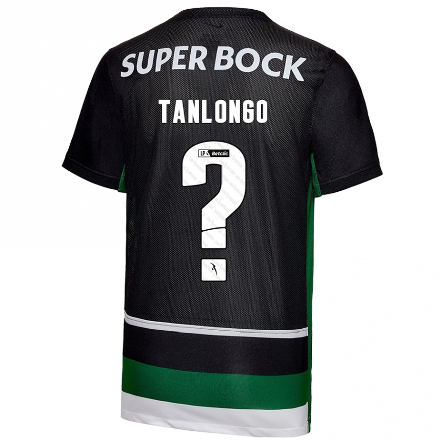 Kinder Fußball Mateo Tanlongo #0 Schwarz Weiß Grün Heimtrikot Trikot 2024/25 T-Shirt Luxemburg