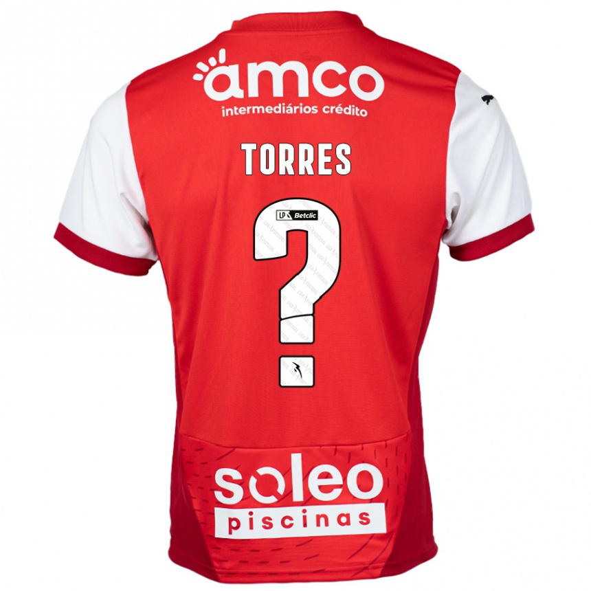 Kinder Fußball Marco Torres #0 Rot Weiß Heimtrikot Trikot 2024/25 T-Shirt Luxemburg