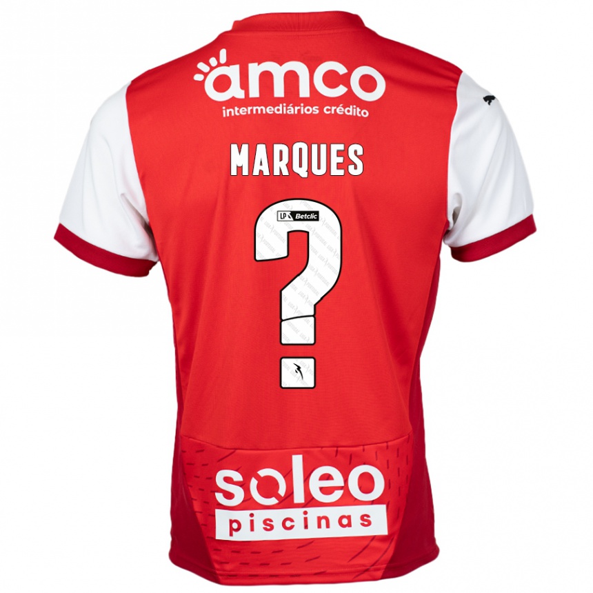 Kinder Fußball Rodrigo Marques #0 Rot Weiß Heimtrikot Trikot 2024/25 T-Shirt Luxemburg