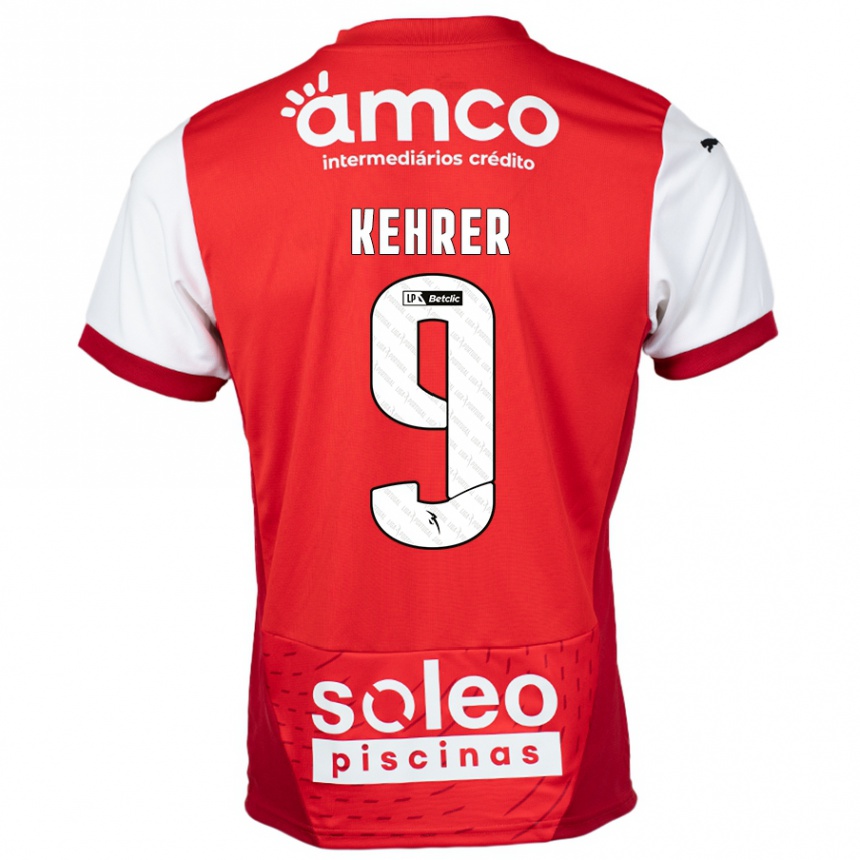 Kinder Fußball Caroline Kehrer #9 Rot Weiß Heimtrikot Trikot 2024/25 T-Shirt Luxemburg