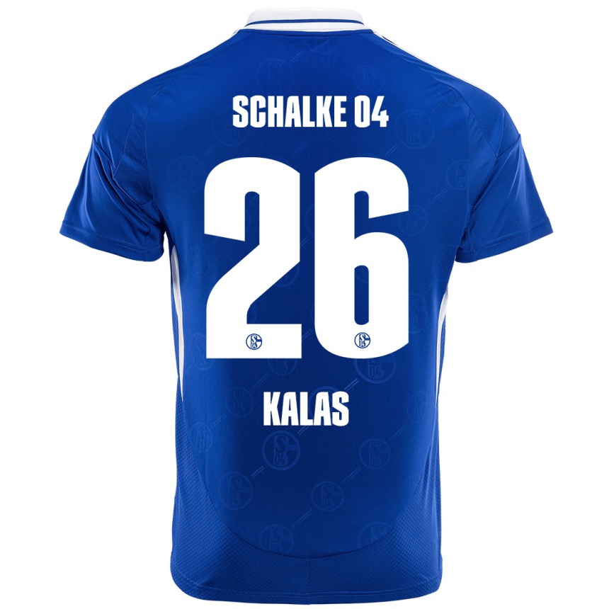 Kinder Fußball Tomas Kalas #26 Königsblau Heimtrikot Trikot 2024/25 T-Shirt Luxemburg